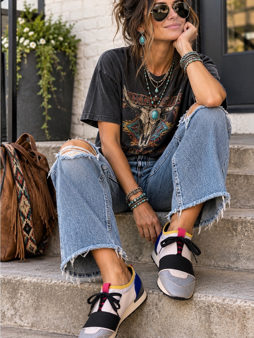 Inspired Designer Multicolor Casual Sneakers